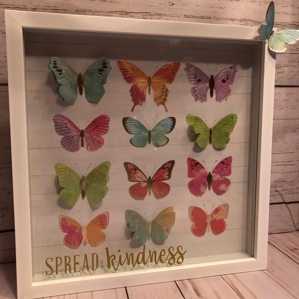 Handmade 3D Shadow box paper Butterflies